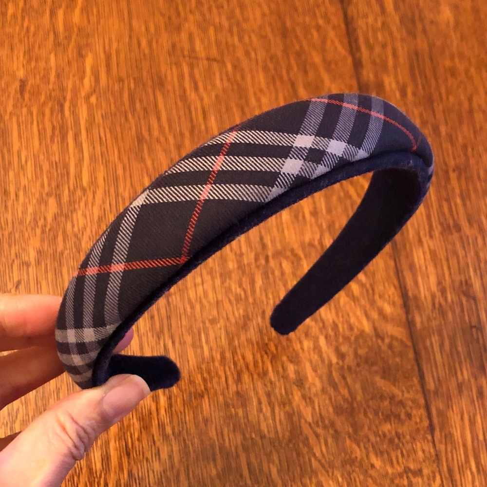 Burberry Vintage Plaid Padded Headband